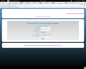 Symfony 2. Retirement system search