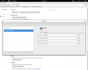Proxy configuration client side